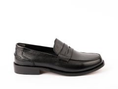 Hakiki Deri Siyah Loafer Ayakkabı